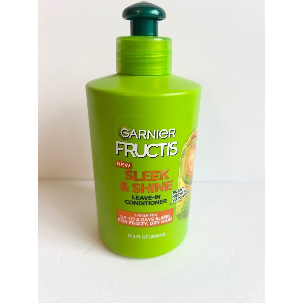 Garnier Fructis Sleek & Shine Leave-In Conditioner Argan Oil 10.2 oz Frizzy Hair